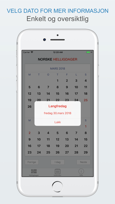 Norske Helligdager Screenshot