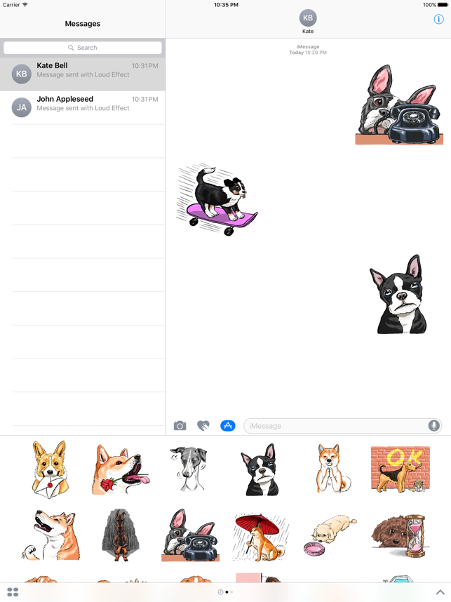 ‎P.S. I Love Dogs - Dog Stickers Screenshot