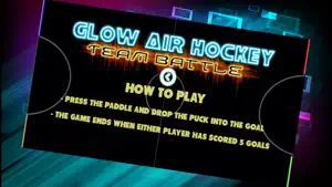 Neon Air Hockey Glow In The Dark Space Table Game screenshot #3 for iPhone