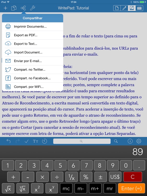 WritePad Português screenshot-3