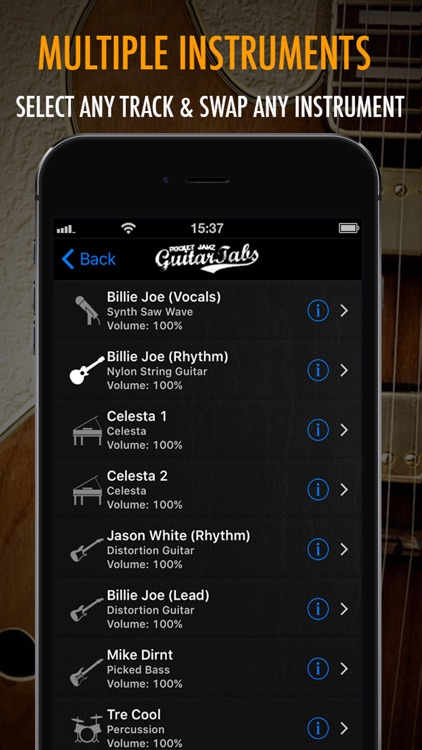 Pocket Jamz Guitar Tabs Lite - Giant Catalog of Interactive Guitar Songs with Tabs, Lyrics and Chords screenshot-4