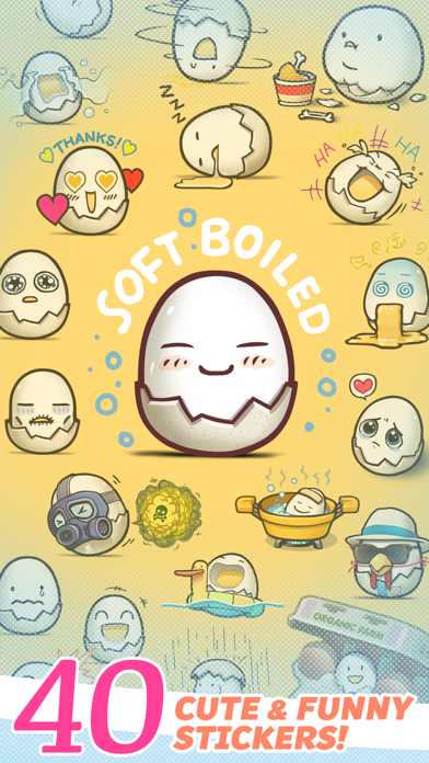 Soft Boiled : Essential Emoji Pack app screenshot
