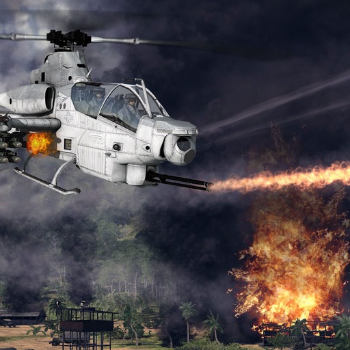 Gunship Helli Attack Invasion 2016 - 3d Helicopters War game Free icon