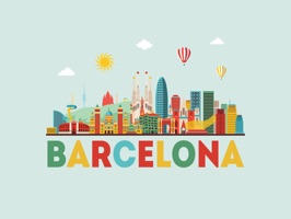 Express yourself in richer ways by using this adorable Barcelona Sticker Pack