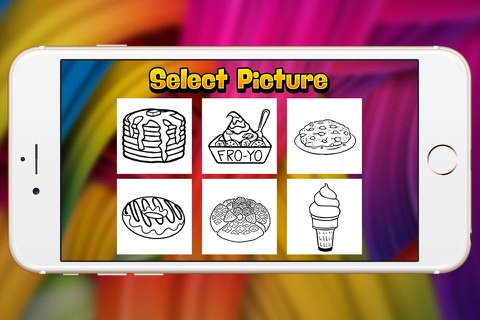 snack bowl coloring book frozen yogurt show for kid screenshot 2