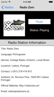 portugal radio live player (portuguese / português / língua portuguesa) iphone screenshot 2