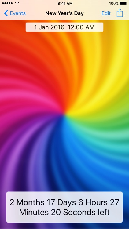 Countdown app for iPhone / iPad