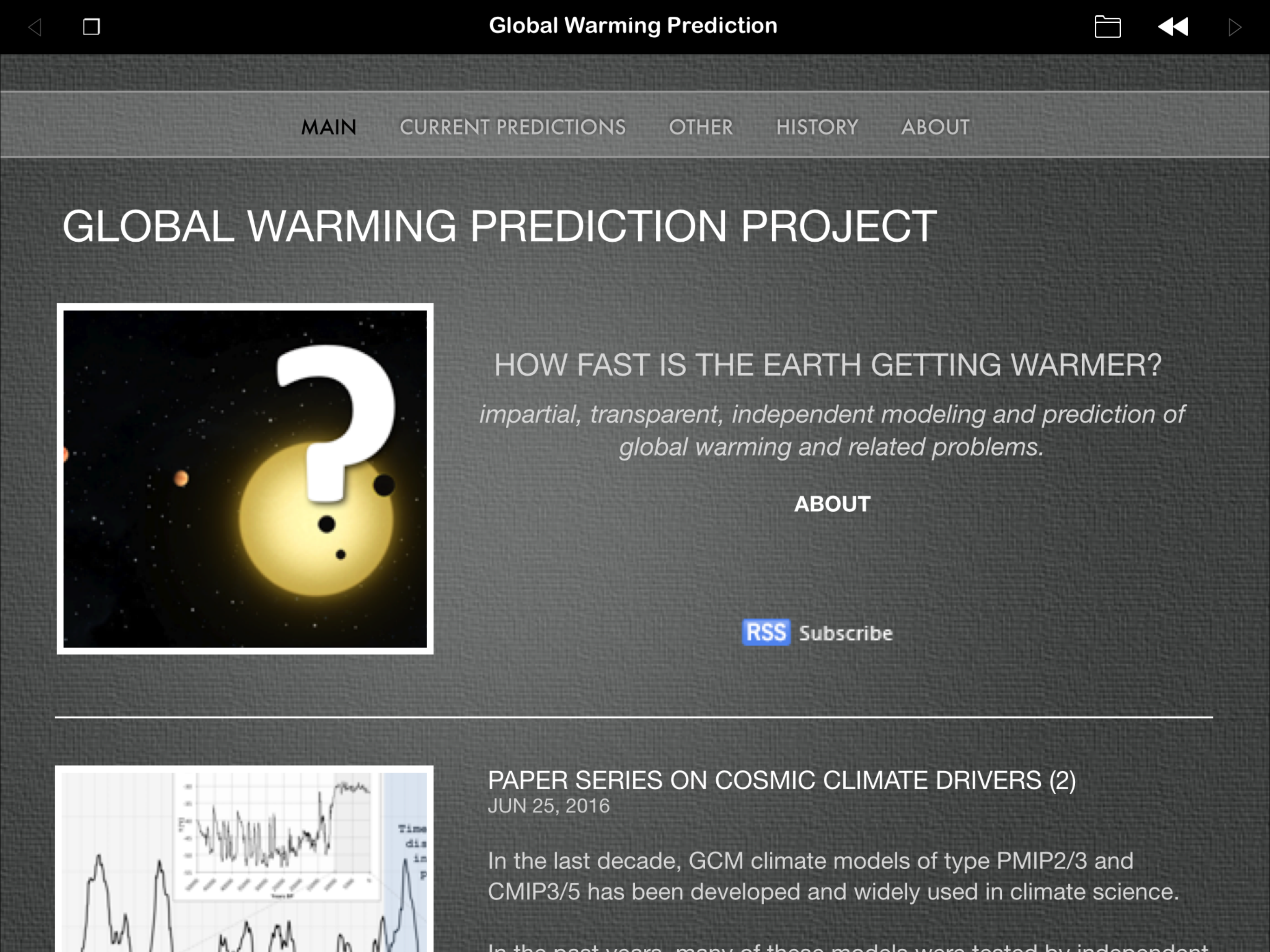 Global Warming Prediction