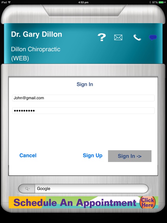 Dillon Chiropractic VIP App HD