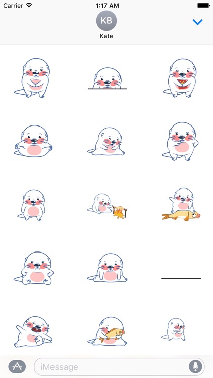 Animated Funny Otter Sticker