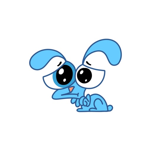 Robert the bunny - sticker pack for iMessage icon