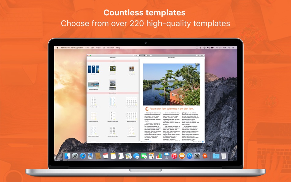 Templates for Pages Pro for Mac OS X - 2.0.2 - (macOS)