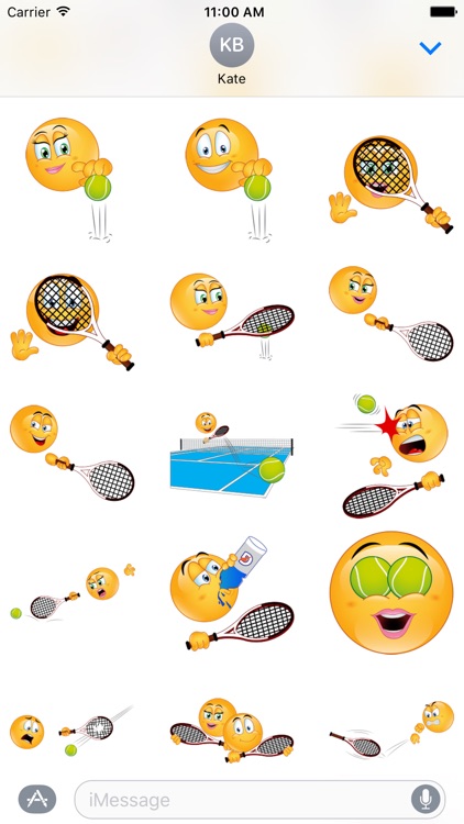 Tennis Emoji Stickers