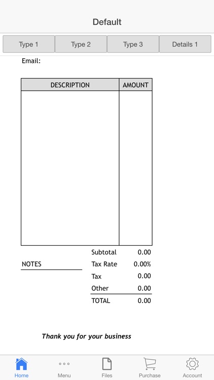Sales Receipt