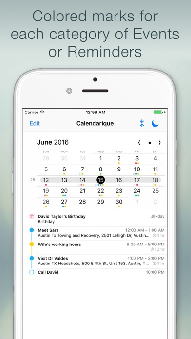 Calendarique screenshot1