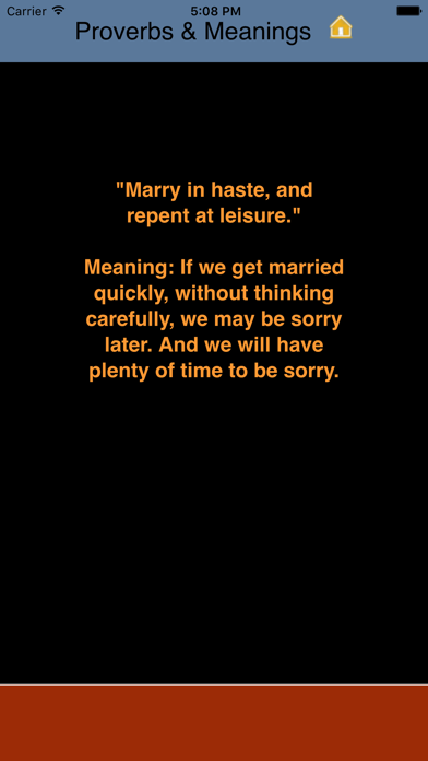 Screenshot #3 pour Proverbs and Meanings