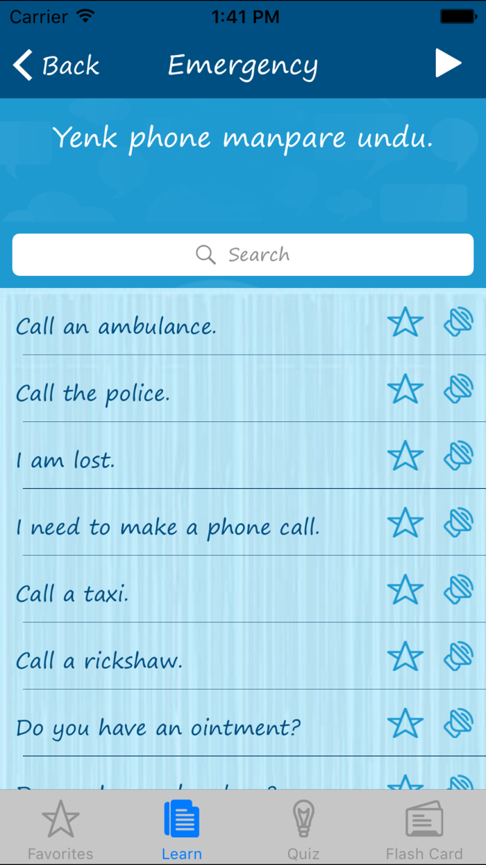 Learn Tulu Quickly - Phrases Quiz Flash Card