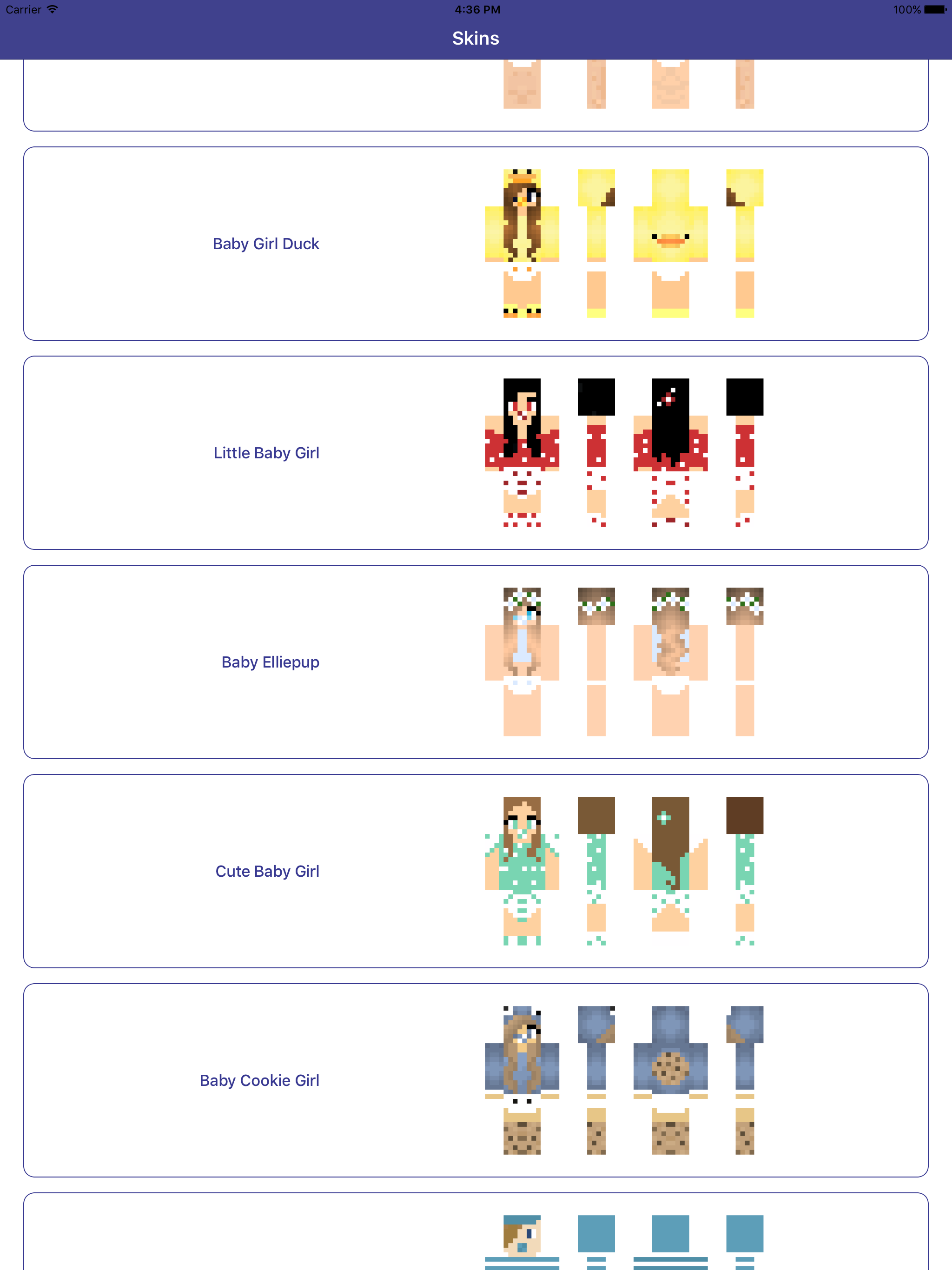 Baby Skins for Minecraft PE - Boy & Girl Skinseed