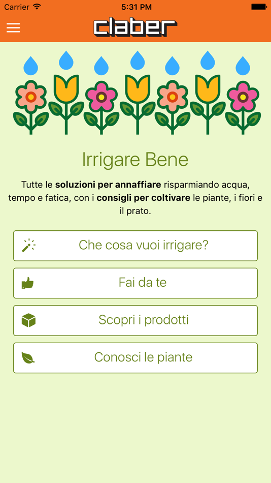 #1. CLABER Irrigare bene (iOS) Podle: GATTEL MARCO