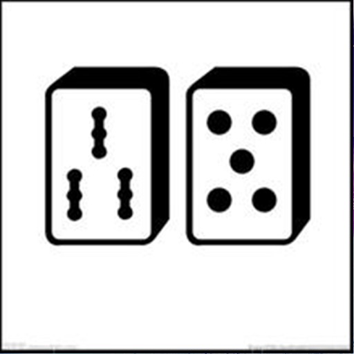 Mahjong black and white-fun mahjong game single icon