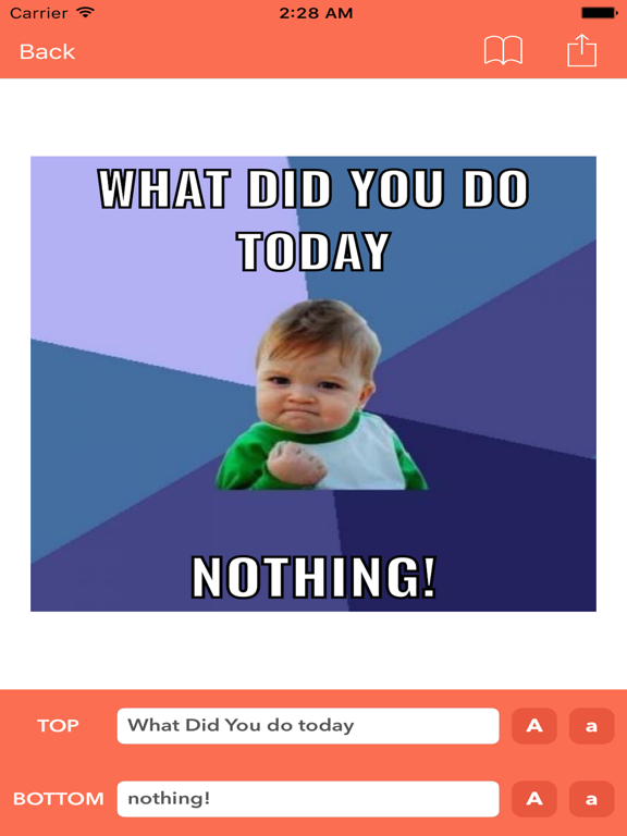 Screenshot #6 pour Simple Meme Creator - Memes Face Sticker Generator with Photo Text Editor App