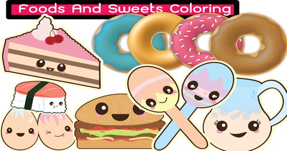 Design and Decorate Own Sweet On Coloring Bookのおすすめ画像1