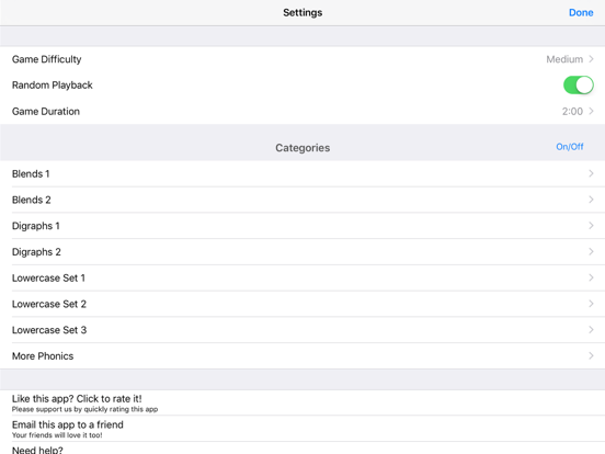 Phonics Ninja iPad screenshot
