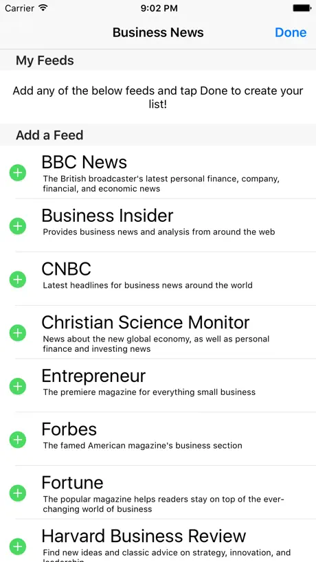 Business News - A News Reader for Professionals