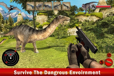 T-Rex Hunting Season 2016:Dino Hunter Survival Mission in Jurassic Island screenshot 2