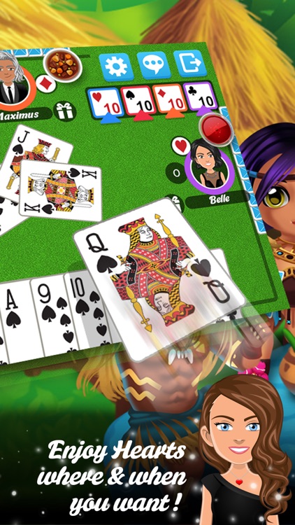 multiplayer online hearts card game