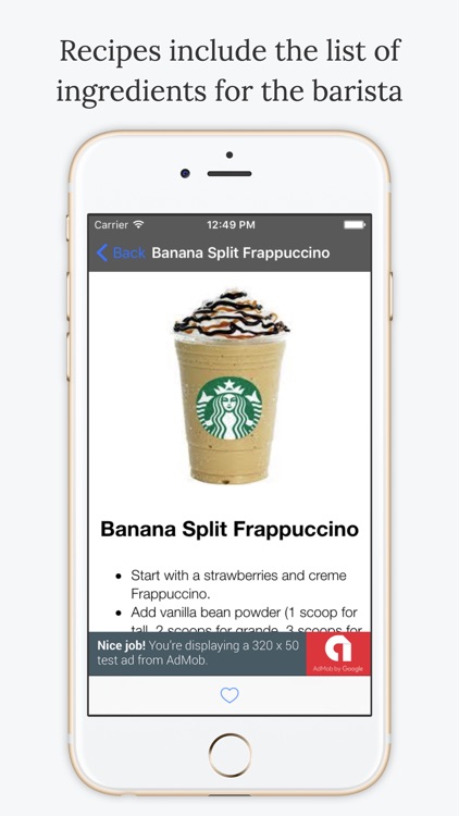 Secret Menu Starbucks Edition Free screenshot-3