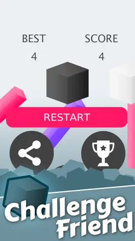 Game screenshot Mr Cube Dashed Jumps - Jumping on Pillar Games hack