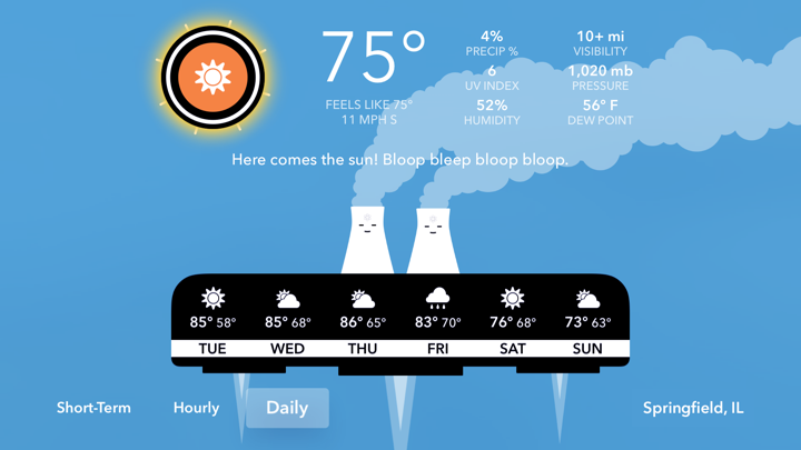 Screenshot #1 pour CARROT Weather TV