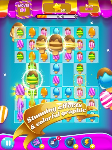 Lollipop Maker Candy: Ice Cream Match3 Maniaのおすすめ画像1