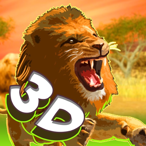 3D Wild Lion Simulator icon