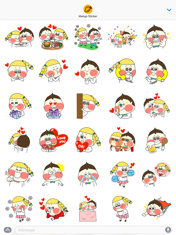 Screenshot #4 pour Chestnut Couple - Mango Sticker