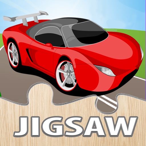 Super Car Puzzle Game Vehicle Jigsaw for kids icon