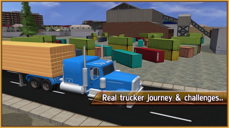 Wood Transporter Truck – Cargo Trailer Driving