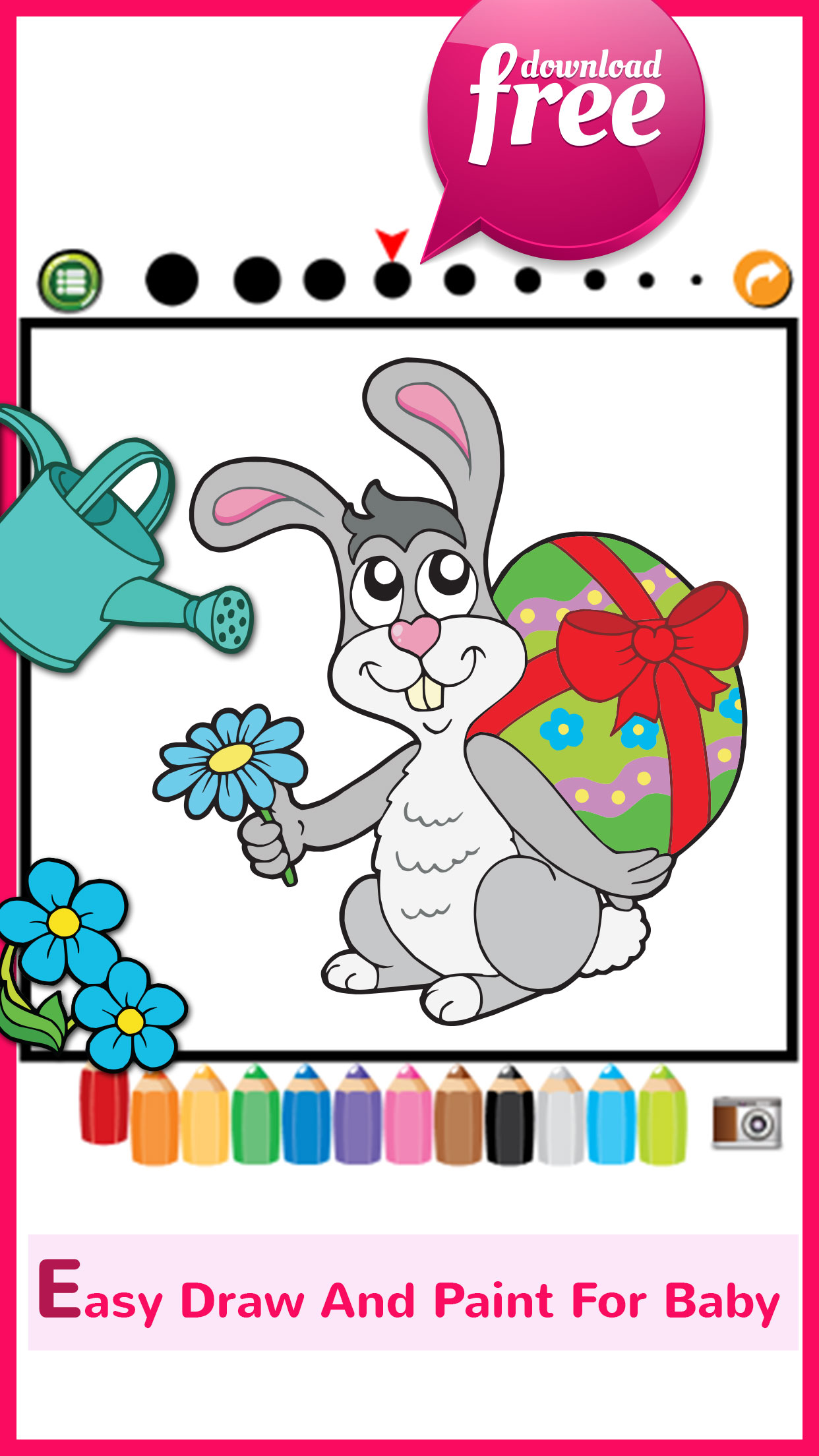 Happy Easter Coloring Book: Educational Games Free For Kids And Toddlers! screenshot 3