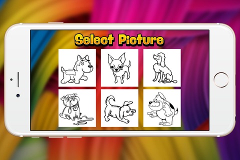 puppy dog coloring book chihuahua show for kid screenshot 2