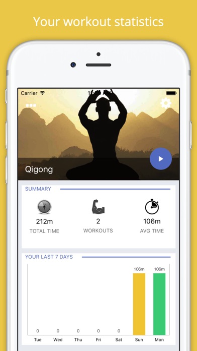 Screenshot #2 pour Qigong Workout Challenge Free - Gain longevity