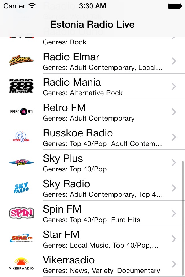 Estonia Radio Live Player (Eesti Raadio/Estonian) screenshot 2