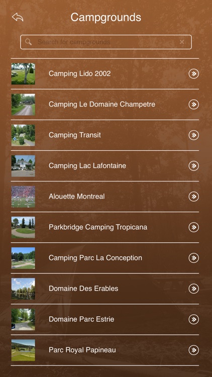 Quebec Camping Locations