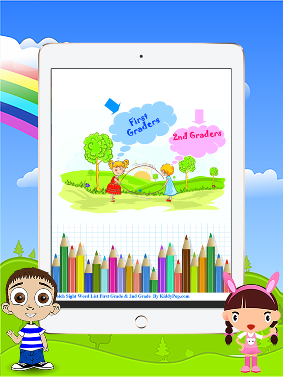 Basic Sight Word List for 1st Grade and 2nd Grade iPad screenshot