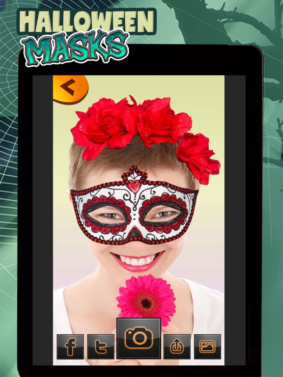 Halloween Masks and Costume.s Free Sticker Camera iPad screenshot 5 - Photo & Video app