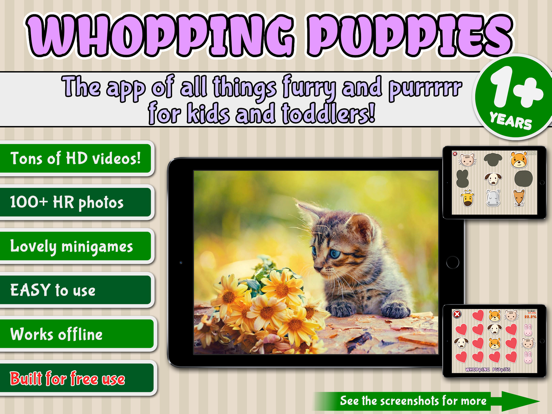 Screenshot #4 pour Puppies, Whopping Puppies - furry fun for kids!