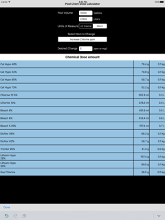 Pool Chemical Dose Calculator screenshot 6