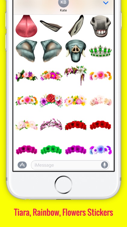 Snap Face Funny Stickers for iMessage screenshot-3