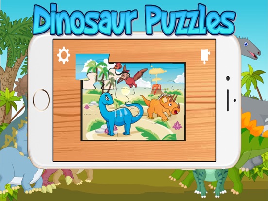 Dinosaur Jigsaw Puzzle Kids 7 to 2 years Old Games