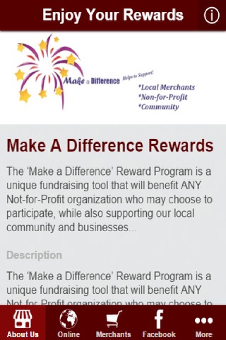 Make A Difference Rewards Card screenshot 2